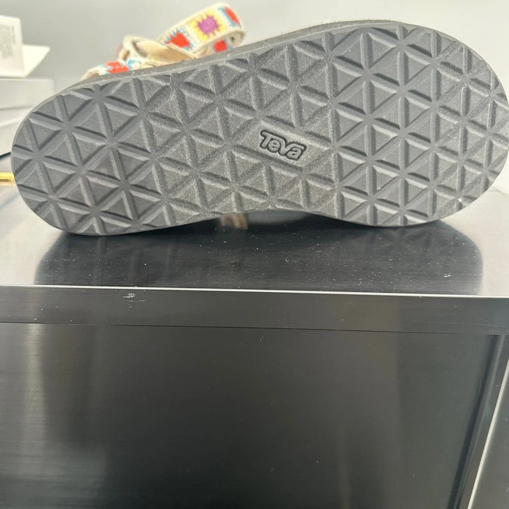 Teva Women's Colorful Crochet Platform Sandal size 10 - Picture 8 of 8